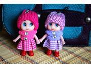 Tempting Mini Toy Doll 2 Pieces Pack Evade Glue Pendant Doll Cartoon Cell Accessories Mobile Phones Decorations Pendant Doll