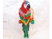 Automobile Key Chain 2 Colors Lifelike Parrot Shape Zinc Alloy Keychain Eye catching Car Drop Ornament Key Holder