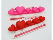 Creative Toothbrush Holder with Suction Cup Five hearts Design Resin Toothbrush Holder