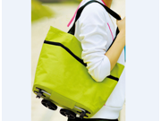 Large Capacity Folding Multi function Shopping Bag with Wheels 2 Colors 39*50CM Oxford Cloth Travelling Bag