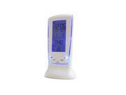 LED Luminous Alarm Clock with Calendar Thermometer Desktop Decor Table Clock Students Gift Mute Alarm Clock Blue Light