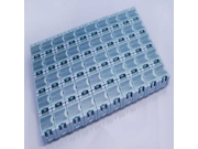 50P blue Plastic Electronic Component Box Laboratory Storage case resistors keeper
