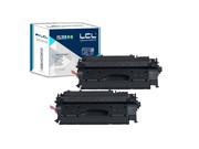LCL Compatible for HP 05X CE505X 2 Pack Black Toner Cartridge Compatible for HP P2050 2055d 2055n 2055x