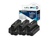 LCL Compatible for HP 02 02XL 3 Pack Black Ink Cartridge for HP Photosmart 3110 3210 3210v 3210xi 3213 3310 3310xi 3313 8230 8238 8250 C5140