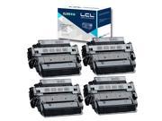 LCL Compatible for HP 55A 55X CE255A CE255X CRG324II 12500pages 4 Pack Black Toner Cartridge Compatible for HP Laserjet Enterprise P3015 P3015d P3015dn P3015