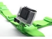 NEOpine Adjustable Elastic Single Shoulder Chest Belt Strap Mount for Gopro Camera Series Green