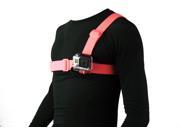 NEOpine Adjustable Elastic Single Shoulder Chest Belt Strap Mount for Gopro Camera Series Red