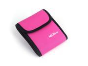 NEOpine Neoprene Portable Filter Storage Bag Pouch Case 3 Filter Load For Gopro Hero 1 2 3 3 Camera Hotpink