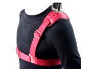 NEOpine Colorful Single Shoulder Chest Strap Mount for GoPro Hero 2 3 3 Red