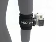 NEOpine Extendable Elastic Fiber Band Holder Wrist Strap Mount for Gopro Camera Series Black