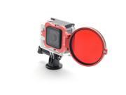 Neopine Sports Camera Accessories GOPRO 3 Filter Adapter Ring Extended Edition durable CNC aluminum NPB 01 Red