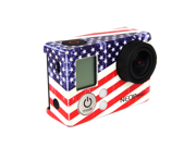 NEOpine New Arrival GoPro Case Sticker USA Flag ICON Sticker For Gopro HD Hero3 Hero 3 Sport Camera Go Pro Accessories