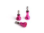 NEOpine 3x CNC Aluminum Thumb Knob Stainless Bolt Nut Screw Kit for GoPro Hero 3 3 2 1 GAC 26 Pink