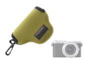 NEOpine Ultra Light Neoprene Camera Case Bag for Panasonic GM1 with 12 32mm Green