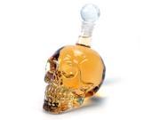 350ML Crystal Whiskey Vodka Glass Bottle Decanter Skull Head Wine Glass Home Bar