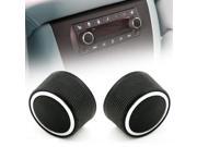2 Rear Control Knobs Audio Radio For Escalade Enclave Tahoe Chevrolet GMC Set