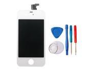 LCD Touch Screen Display and Digitizer Assembly for Apple iPhone 4S 3.5 White includes Replacement Kit