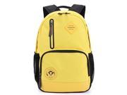 Street Style Canvas Messenger Shoulder Backpack Fruit Color Coloege Style Yellow