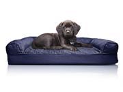 Small Quilted Sofa Pet Bed Navy