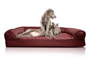 Jumbo Quilted Sofa Pet Bed Wine Red