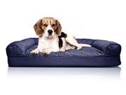 Medium Quilted Sofa Pet Bed Navy