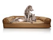 Jumbo Quilted Sofa Pet Bed Warm Brown