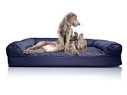 Jumbo Quilted Sofa Pet Bed Navy