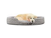 Furhaven NAP Pet Bed Ultra Plush Oval Lounger Dog or Cat Bed Cuddler