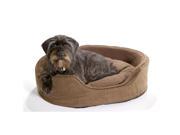 Furhaven NAP Pet Bed Oval Lounger Dog or Cat Bed Cuddler