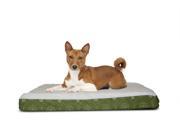 Furhaven NAP Pet Bed Deluxe Flannel Egg Crate Orthopedic Mat Pet Bed Dog Bed