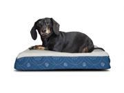 Furhaven NAP Pet Bed Deluxe Flannel Egg Crate Orthopedic Mat Pet Bed Dog Bed