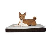 FurHaven NAP Pet Bed Deluxe Flannel Egg Crate Orthopedic Mat Pet Bed Dog Bed