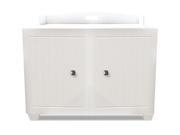 FurHaven Hidden Kitty Litter Box Enclosure for Utility and Washroom White