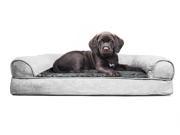 Sml Plush Suede Sofa Pet Bed Gray