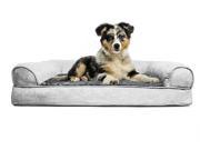 Med Plush Suede Sofa Pet Bed Gray