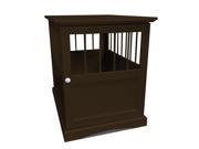 Small FurHaven Dog Crate End Table Furniture Espresso
