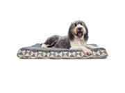 Extra Large Plush Top Kilim Deluxe Orthopedic Pet Bed Pyramid Gray