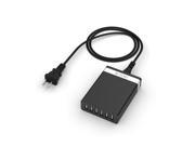 TROND G6 Travel USB Charger Smart Charging Hub 12A 60W 6 Port 5ft Power Cord for Apple iPad Air Air 2 iPad Mini Retina 2 3; iPhone 6 Plus 5s 5c 5 4S;