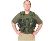 Woodland Camouflage Tactical Load Bearing Vest One Size Fits Most