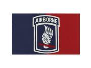 Blue Red Army 173rd Airborne Bright Color Flag 3 x 5 Feet Polyester