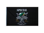 Black Army Special Forces Mess With The Best Flag 3 x 5 Feet Polyester