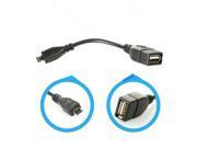 New USB 2.0 Female to Micro USB Male Converter OTG Cord Cable for Samsung Phone