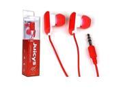 Vibe Juicys Stereo 3.5mm Earbuds Headphones Cherry Red