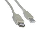 BattleBorn GC USB2 10MF 10ft USB 2.0 M to F Extension Cable BEIGE