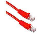 7 ft foot CAT5E 350MHz Patch Cable Cord Red Ethernet Network w Snag Free Boot