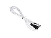 NZXT CBW 3F600 600mm 3 Pin to 3 Pin Fan Extension Cable Cord White Braided
