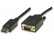 DisplayPort to VGA Converter Cable DisplayPort Male to HD15 Male 3 m 10 ft. Black