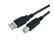3 ft USB 2.0 Cable A Male to B Male Black Printer Device by BattleBorn Cable
