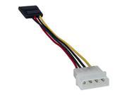 6 Inch ATX Molex Power to SATA Power 6 in Adapter Drive .5 Foot Cable Converter