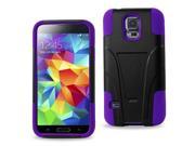 Reiko Purple Black Dual Layer Protective Case Protective Cover Samsung Galaxy S5